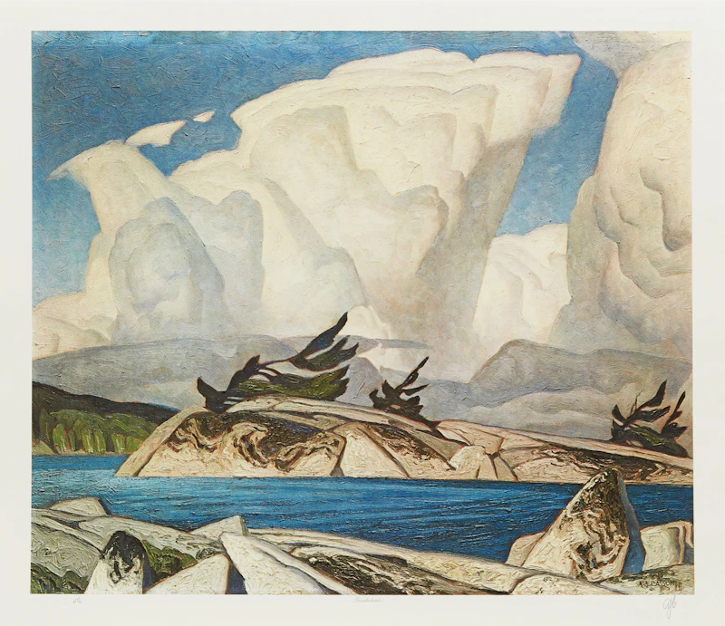 Alfred Joseph Casson, A.J. Casson: The Group of Seven Commemorative Anniversary Suite (Folio One: Oil Paintings), folio of seven colour lithographs - view 5