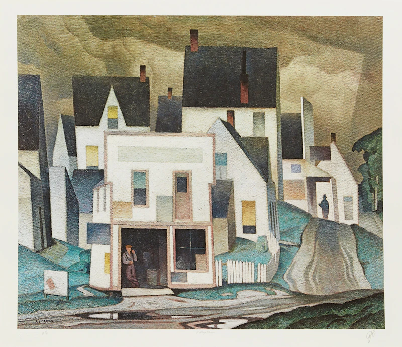 Alfred Joseph Casson, A.J. Casson: The Group of Seven Commemorative Anniversary Suite (Folio One: Oil Paintings), folio of seven colour lithographs - view 8