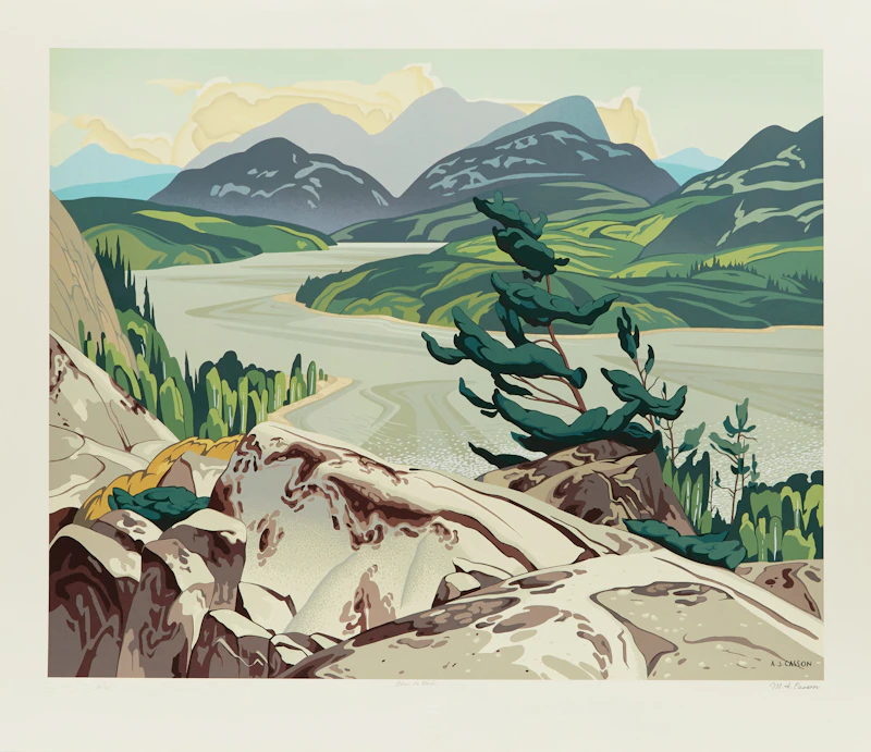 Alfred Joseph Casson, White Pine; Above La Cloche; Northern Church, three colour serigraphs - view 5