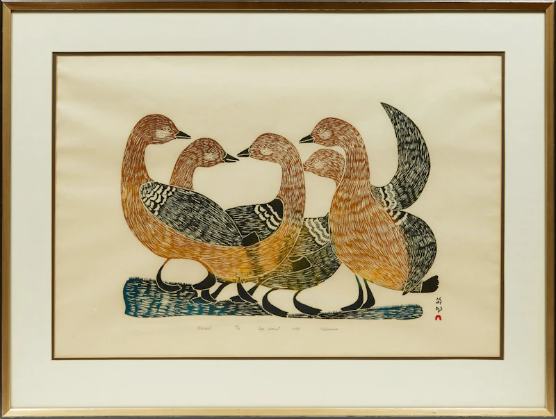 Pitaloosie Saila, Nelenait, stonecut, 1973 - view 2