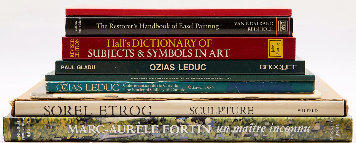Books and Reference, Nine Art Reference Books, nine books
