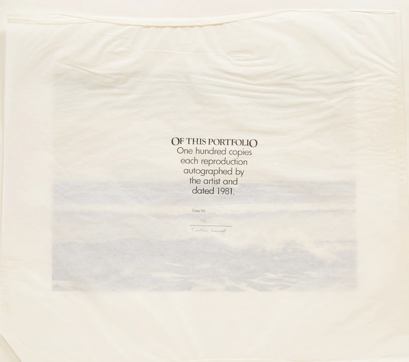 Gordon Appelbe Smith, Seascape; Three Apples; Two Apples on Plate, portfolio of three lithographs, 1981 - view 2