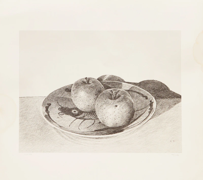 Gordon Appelbe Smith, Seascape; Three Apples; Two Apples on Plate, portfolio of three lithographs, 1981 - view 8