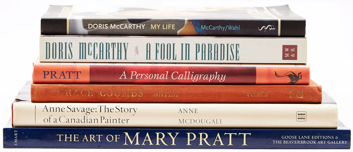 Books and Reference, Six Reference Books on Female Canadian Artists, no-medium