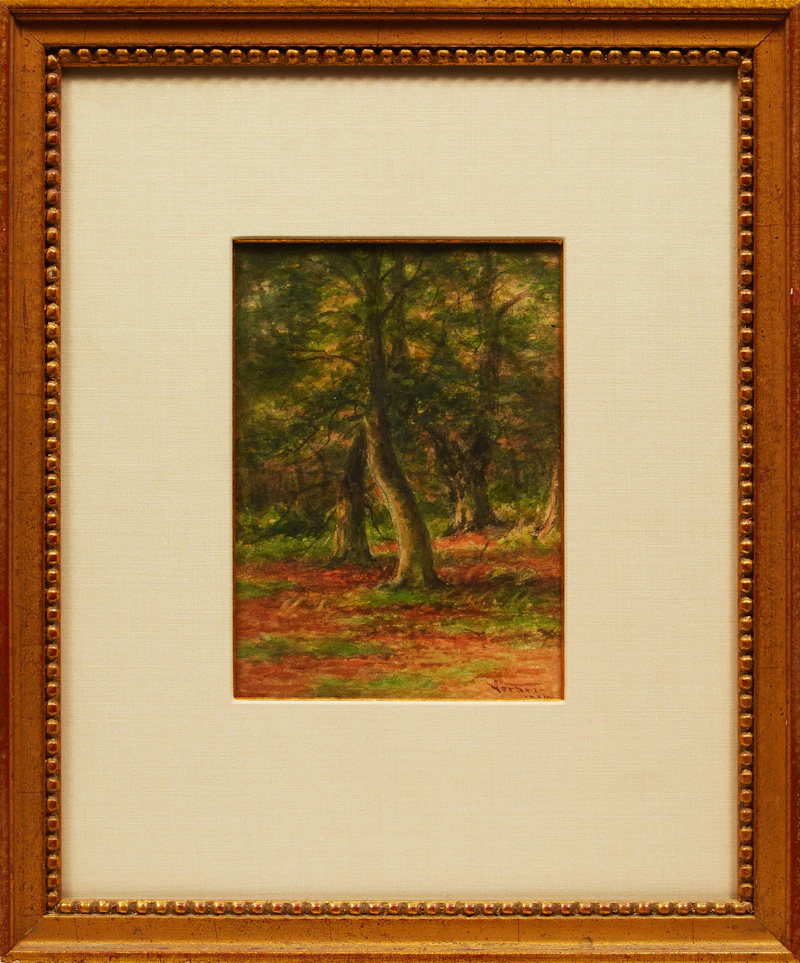 Frederick Arthur Verner, Burnham Beeches; Burnham Beeches, two watercolours, 1916, 1917 - view 2
