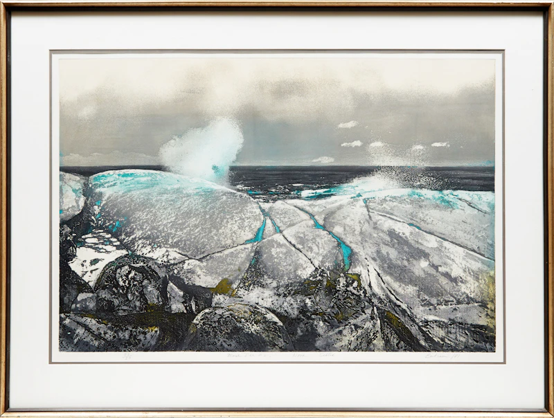 Edward John Bartram, March Ice #2, colour etching, 1981 - view 2