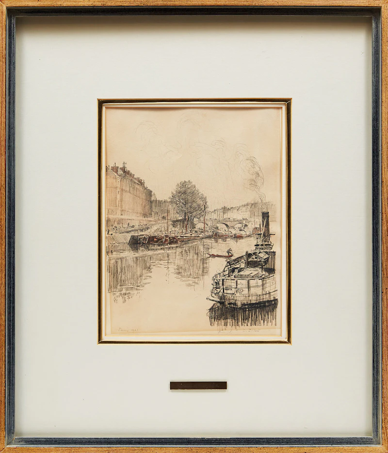 Robert Wakeham Pilot, Paris, pencil, 1921 - view 2