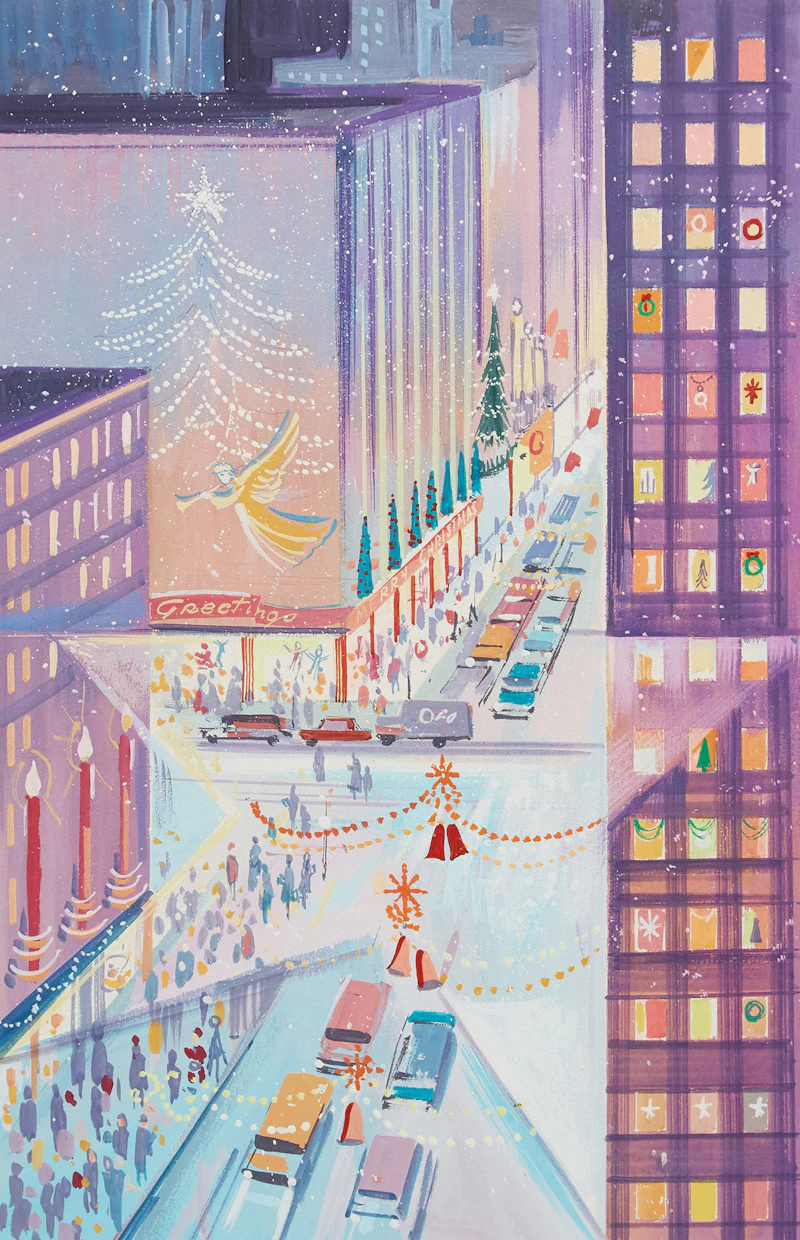 Hallmark Christmas Card Illustration #2 by Walter Coucill