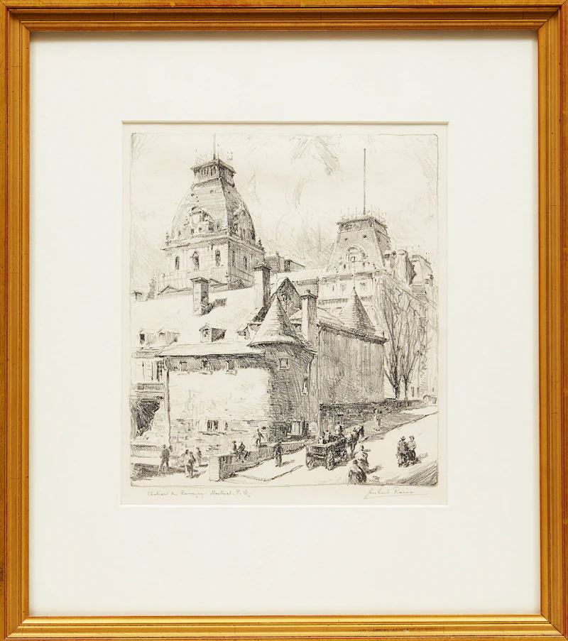 Herbert Raine, Chateau de Ramezay, Montreal, PQ, lithograph - view 2