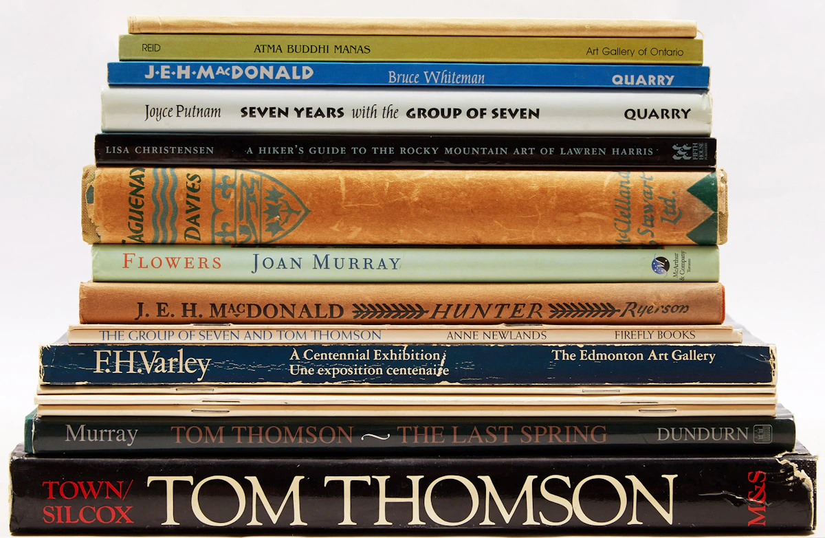 Books and Reference, Sixteen Group of Seven Art Reference Books, sixteen books