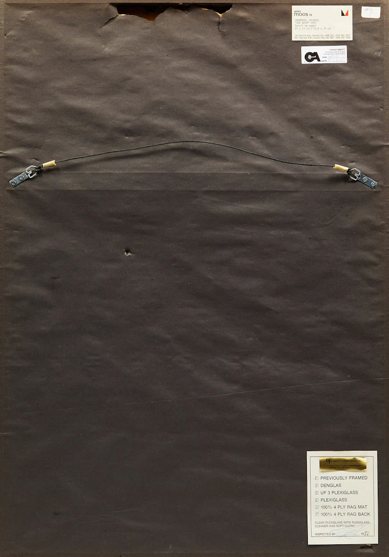 Michael Thompson, The Bath, pencil drawing, 1985 - view 3