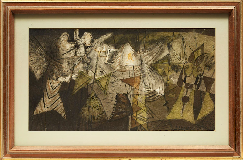 Jack Leonard Shadbolt, Untitled, watercolour and ink on paper, 1951 - view 2