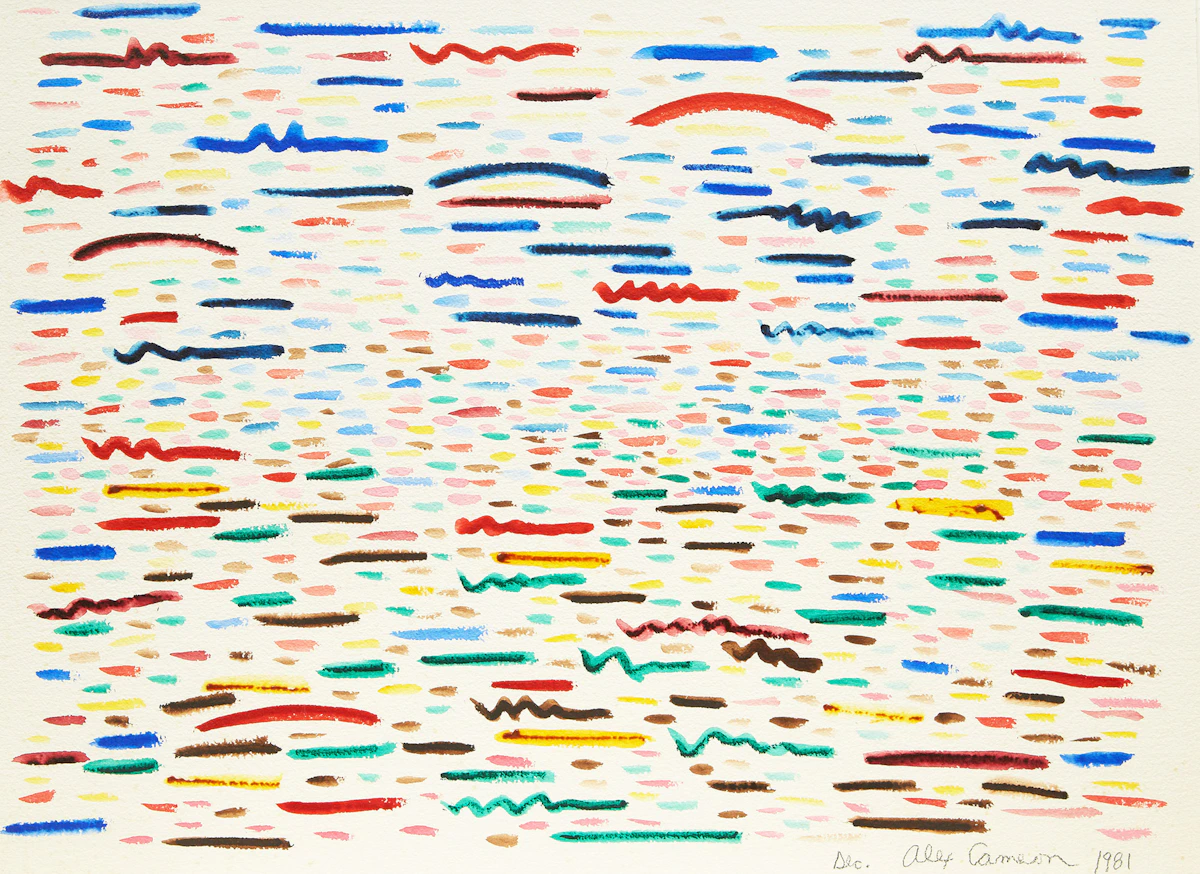 Alex Cameron, Abstraction , watercolour, 1981