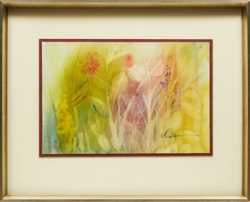 Marjorie Pigott, Flowers, watercolour - view 2