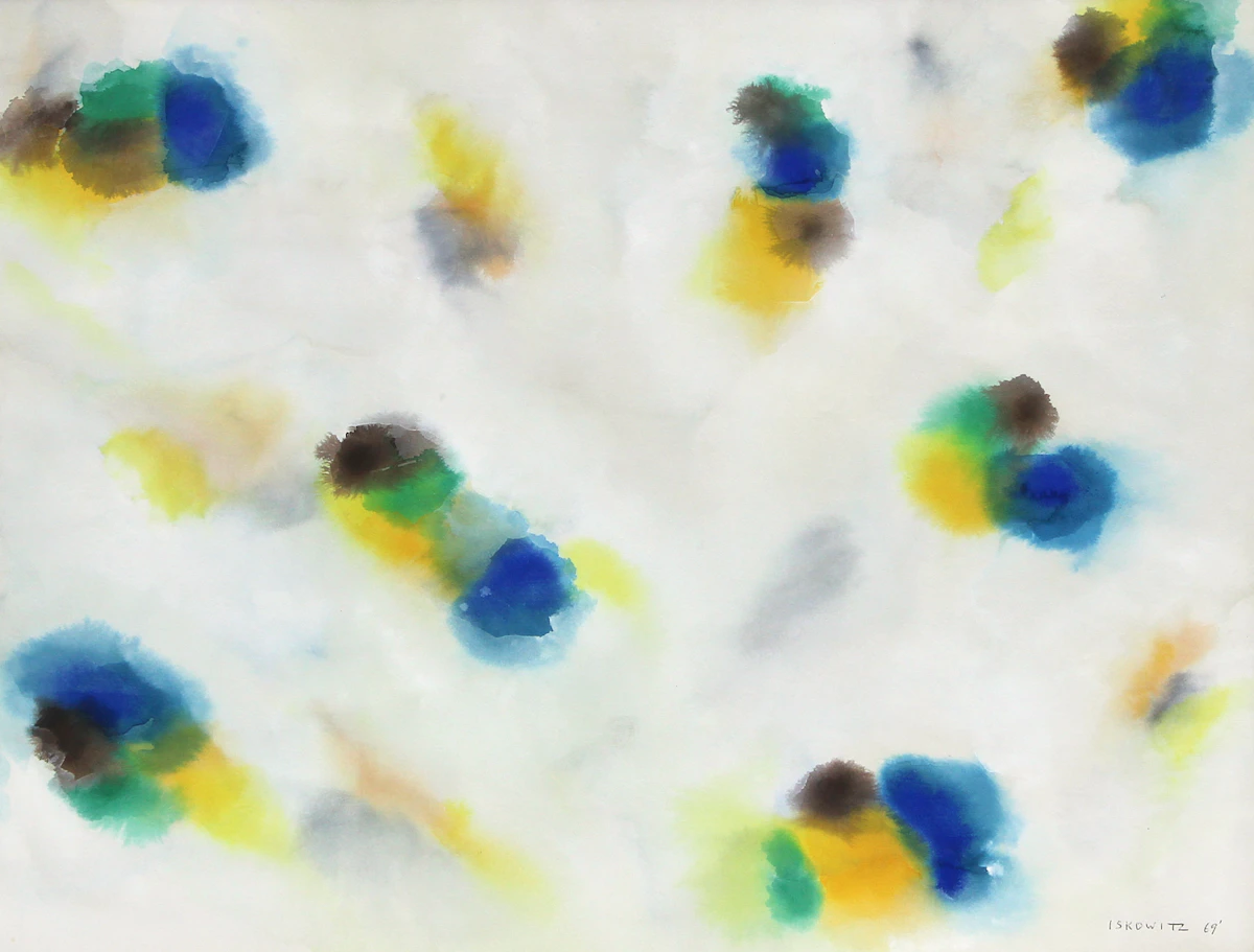 Gershon Iskowitz, Western Sphere #25, watercolour on paper, 1969