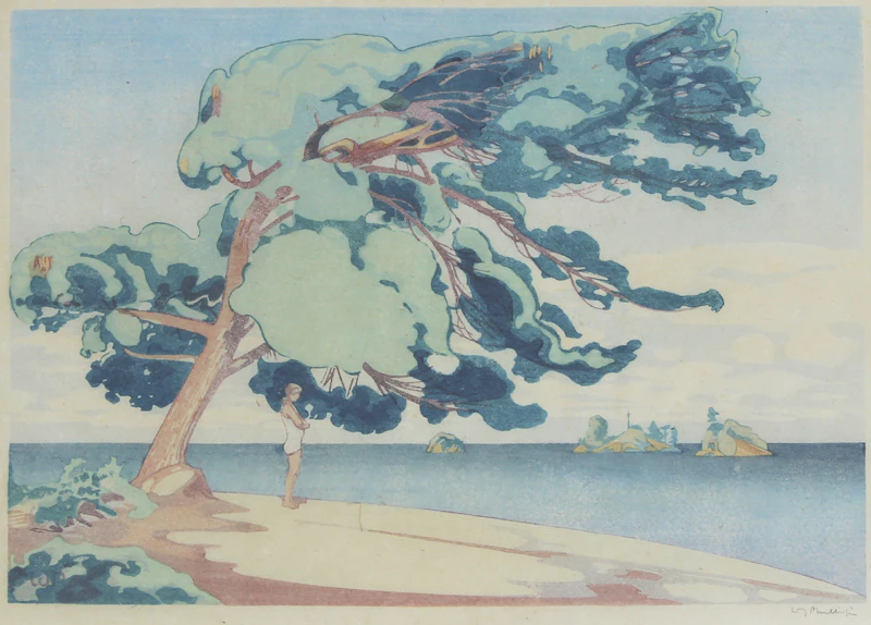 Walter Joseph Phillips, Lake of the Woods, 1931, colour woodcut - view 2