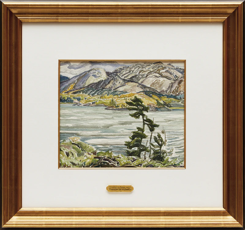 Franklin Carmichael, Lake, La Cloche, watercolour, circa 1932 - view 2