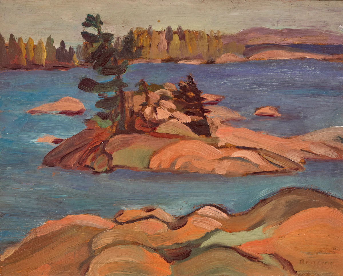 Frederick Grant Banting, Island, French River, Ontario, oil on board, circa 1930