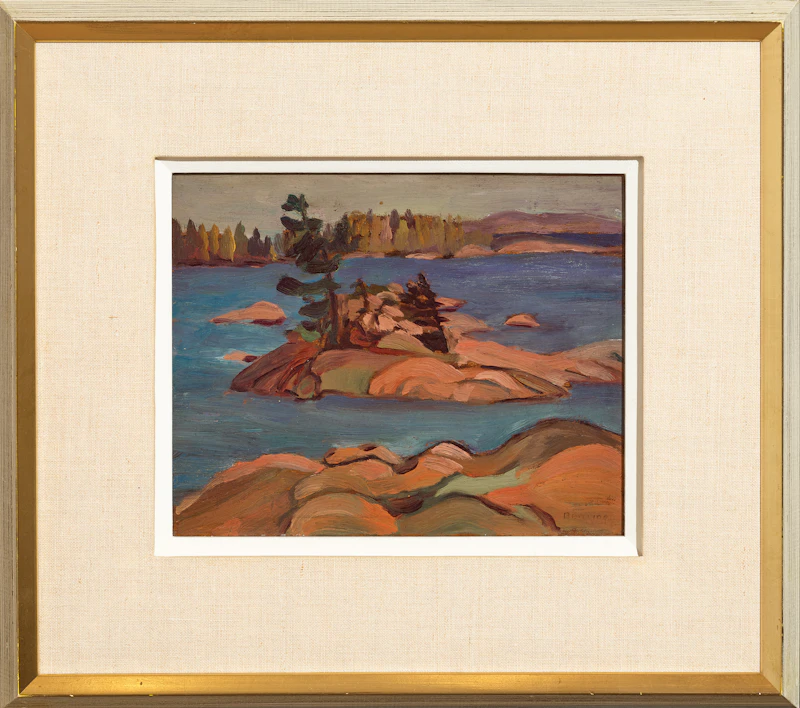 Frederick Grant Banting, Island, French River, Ontario, oil on board, circa 1930 - view 2