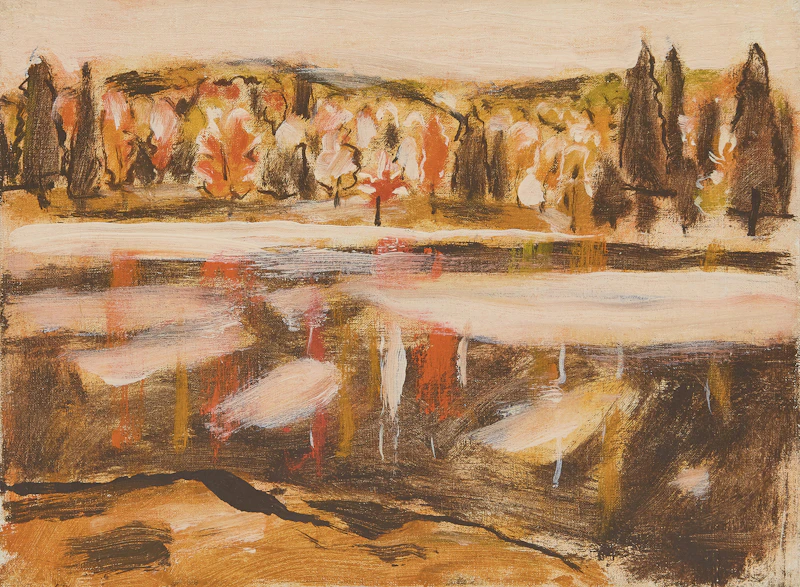 Rain on the River (Morning on the River) by David Brown Milne