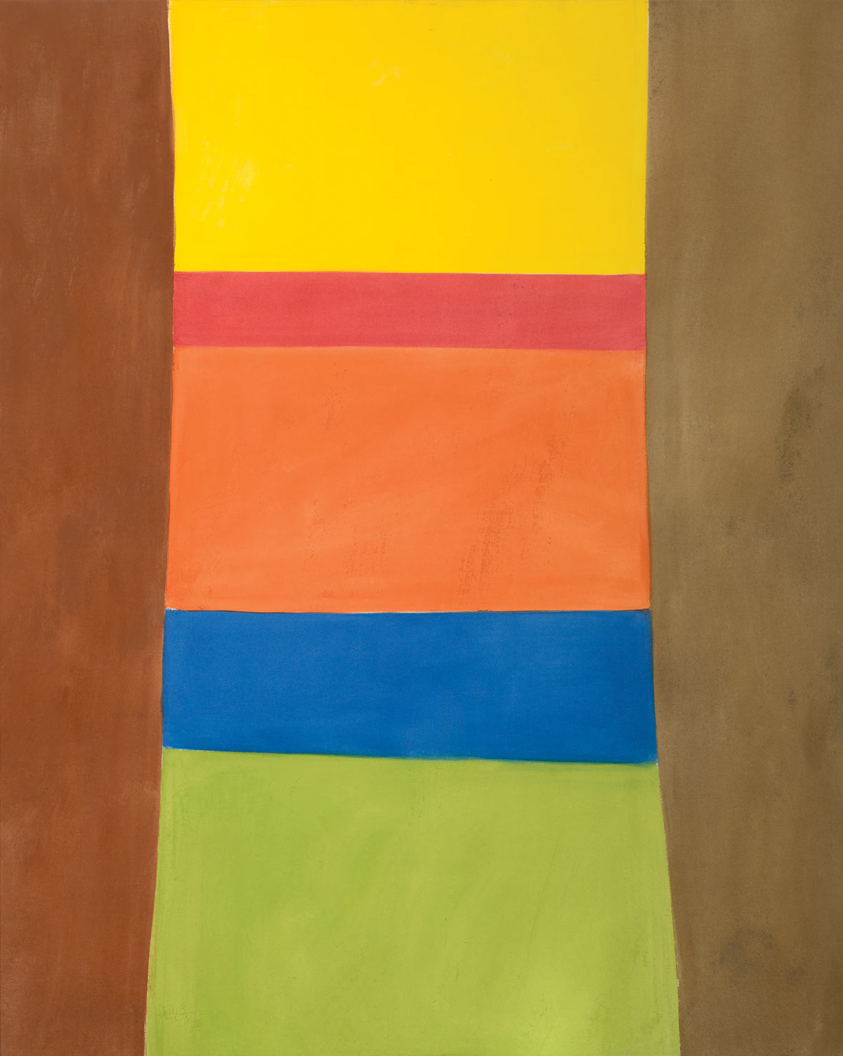 Jack Hamilton Bush, Column on Browns, oil on canvas, 1965