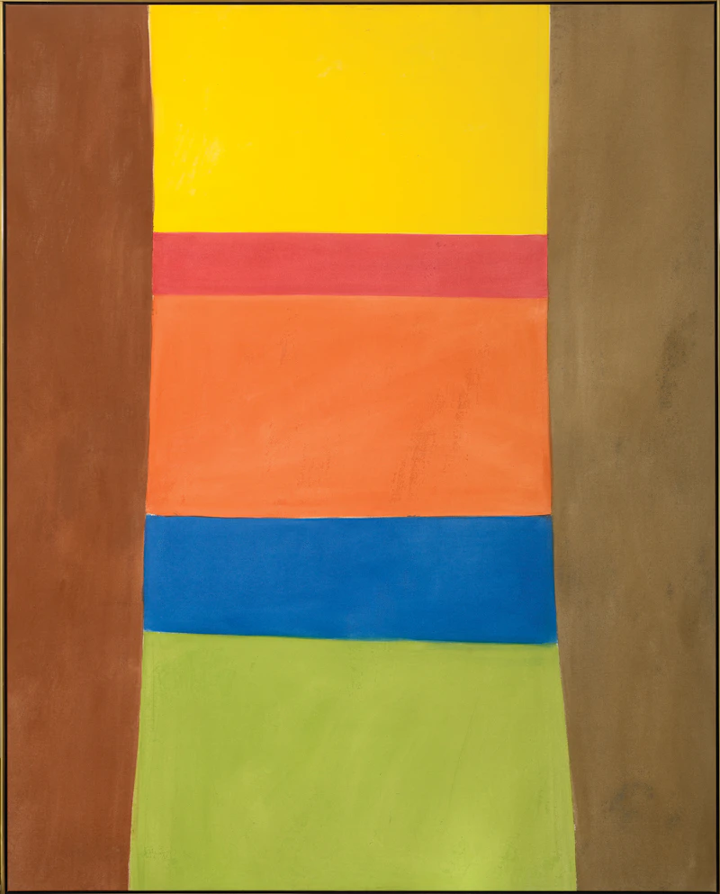 Jack Hamilton Bush, Column on Browns, oil on canvas, 1965 - view 2