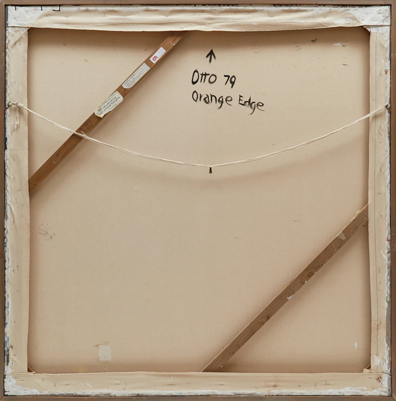 Otto Donald Rogers, Orange Edge, acrylic on canvas, 1979 - view 3