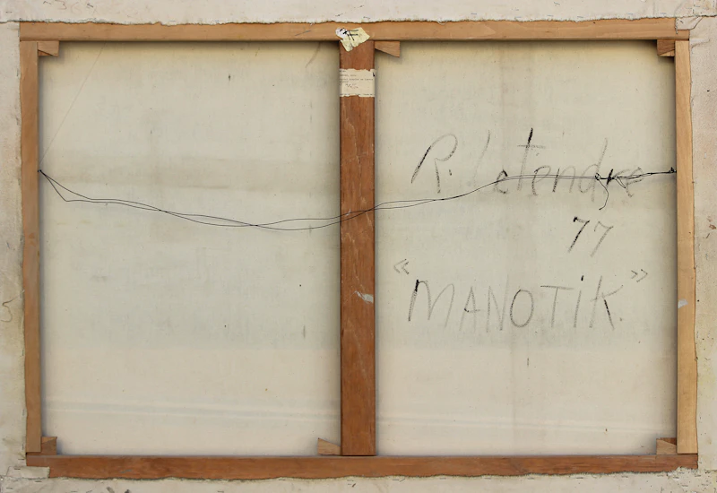 Rita Letendre, Manotik, acrylic on canvas, 1977 - view 2