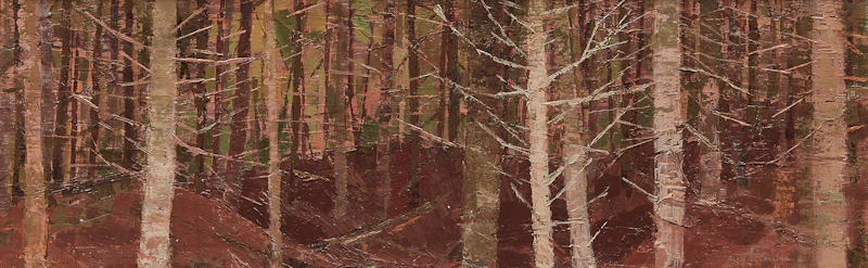 Alan Caswell Collier, Tangled Woods , oil on canvas on board