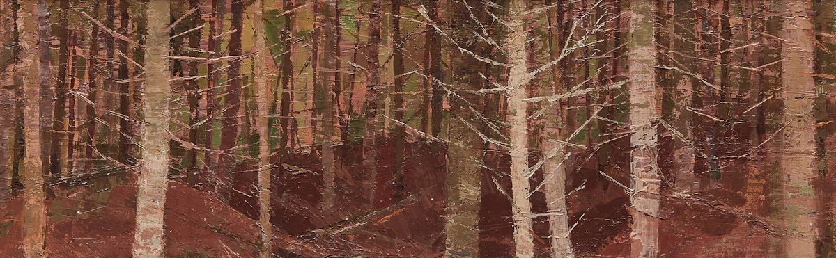 Alan Caswell Collier, Tangled Woods , oil on canvas on board, 1966
