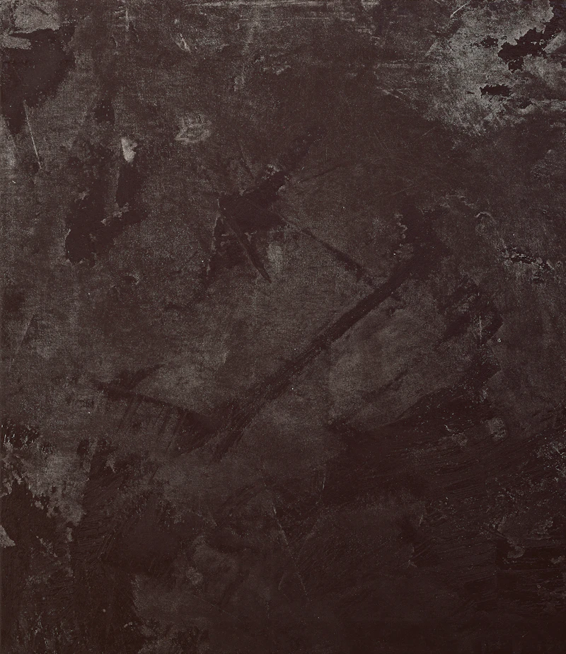 Scraped off Black Painting by Ronald Albert Martin