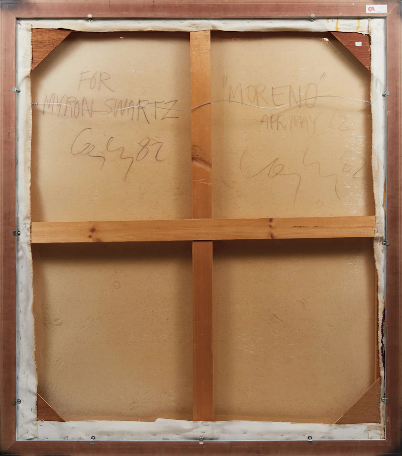 John Graham Coughtry, Moreno, oil on canvas, 1982 - view 3