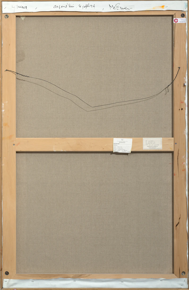 Jean Albert McEwen, Le baiser, oil on canvas, 1994 - view 3
