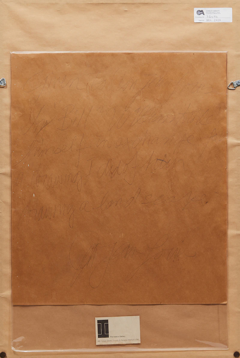 William Kurelek, Untitled, gouache and watercolour on card, 1962 - view 3