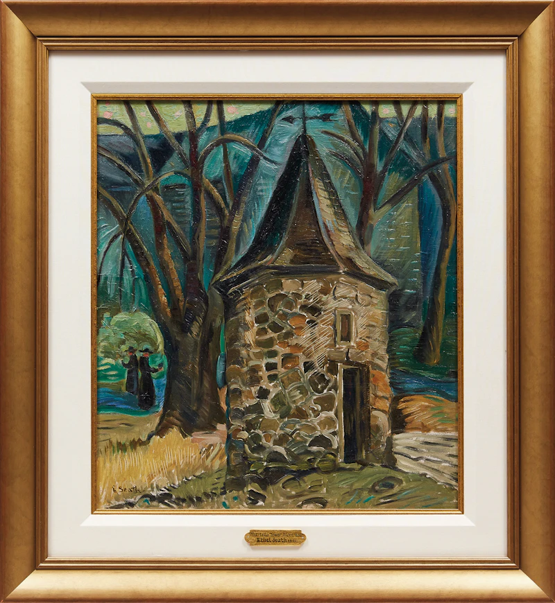 Ethel Seath, Martello Tower, Montreal, oil on board - view 2