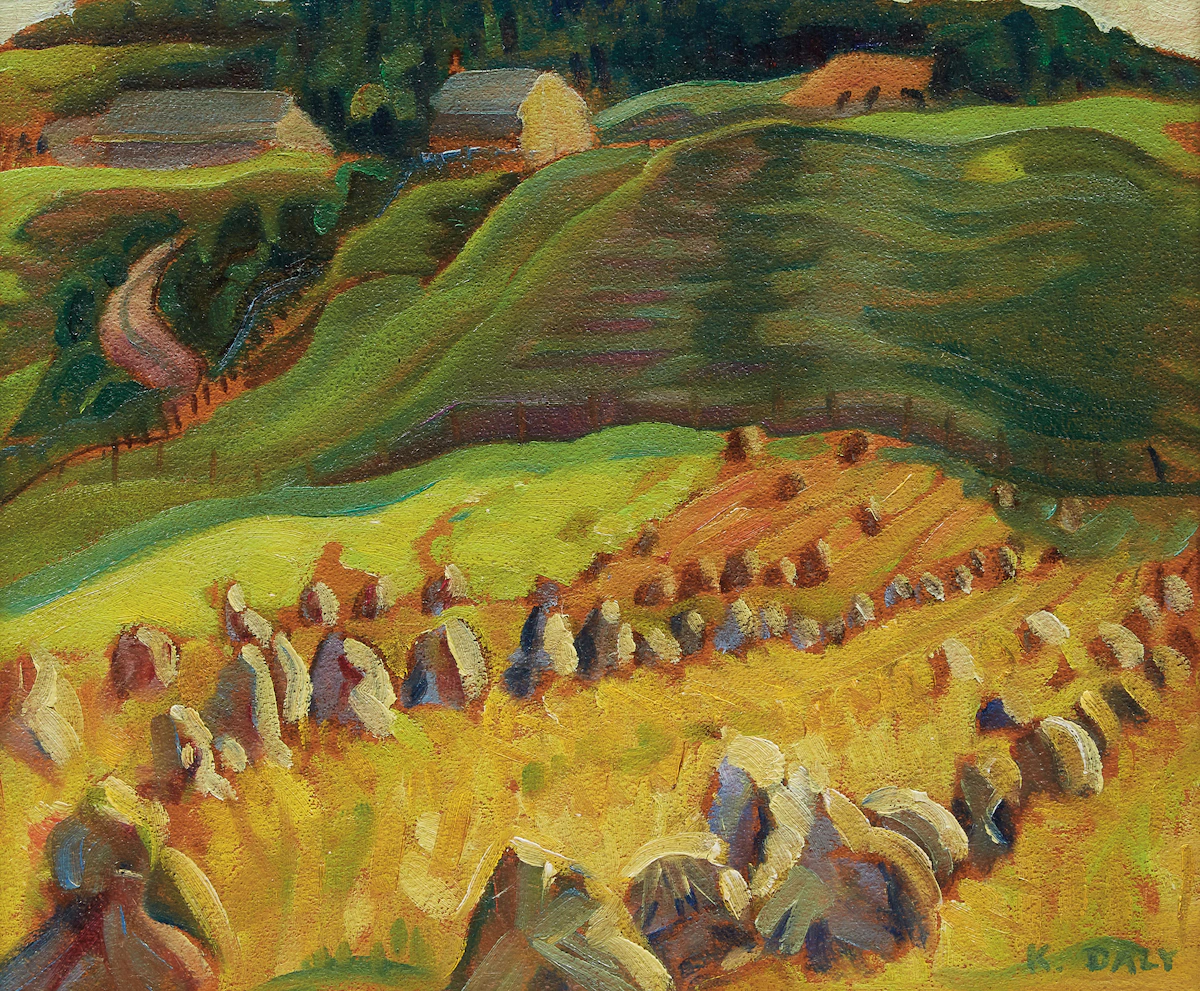 Kathleen Frances Daly Pepper, St. Urbain, oil on board