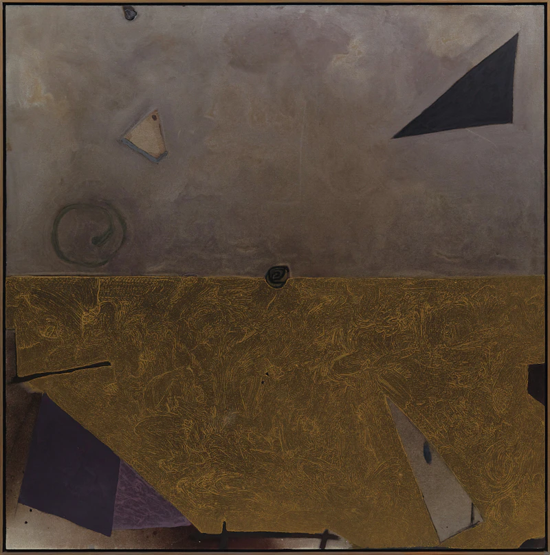 Otto Donald Rogers, Wheat Field, Sun and Wind-Rotation of Spirit, acrylic on canvas, 1987 - view 2