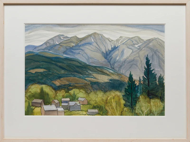 Doris Jean McCarthy, From Whistler Parking Lot, watercolour, 1997 - view 2