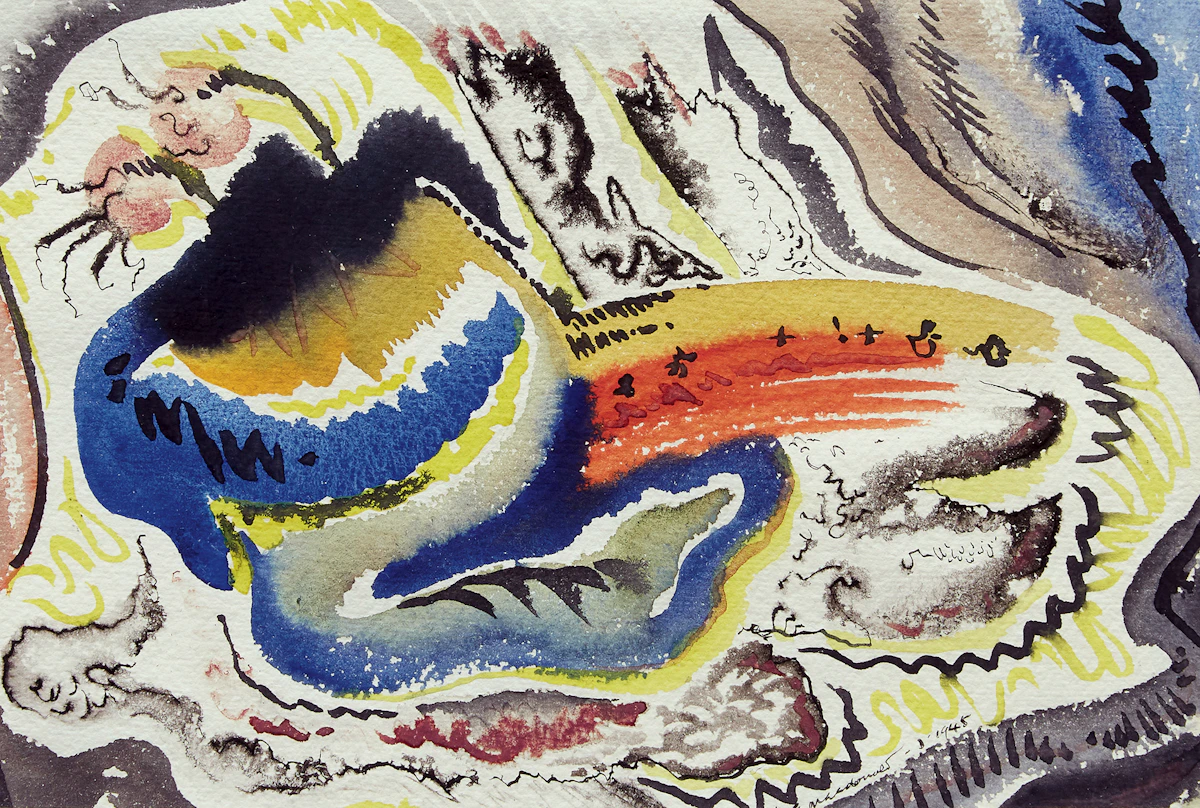 James Williamson Galloway Macdonald, New Fruit, watercolour, 1946