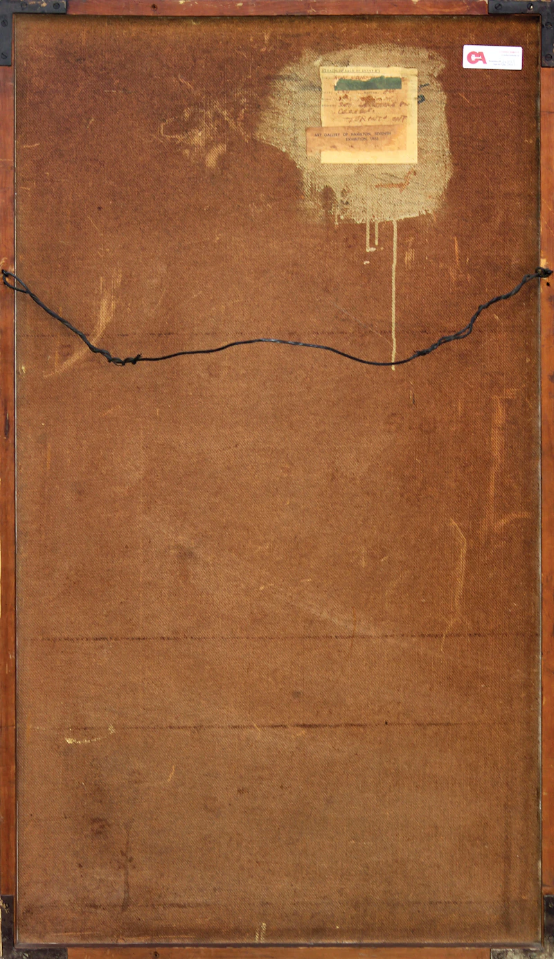 Thomas Sherlock Hodgson, Non Objective (Bluish), oil on board, circa 1955 - view 3