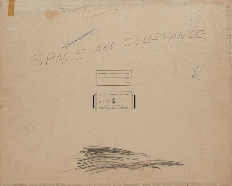 William John Bertram Newcombe, Space and Substance, oil on canvas board - view 2