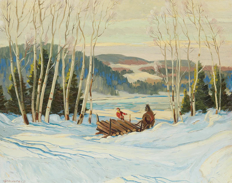 Winter Morning, Near Kearney, Ontario by Adolphus George Broomfield