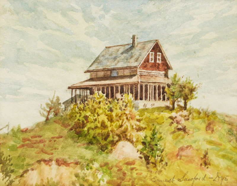 Landscape with House by Ernest Sawford Dye