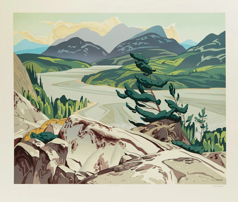 Alfred Joseph Casson, Snow Laden Spruce; White Forest; White Pine; Alone la Cloche, four colour serigraphs - view 11
