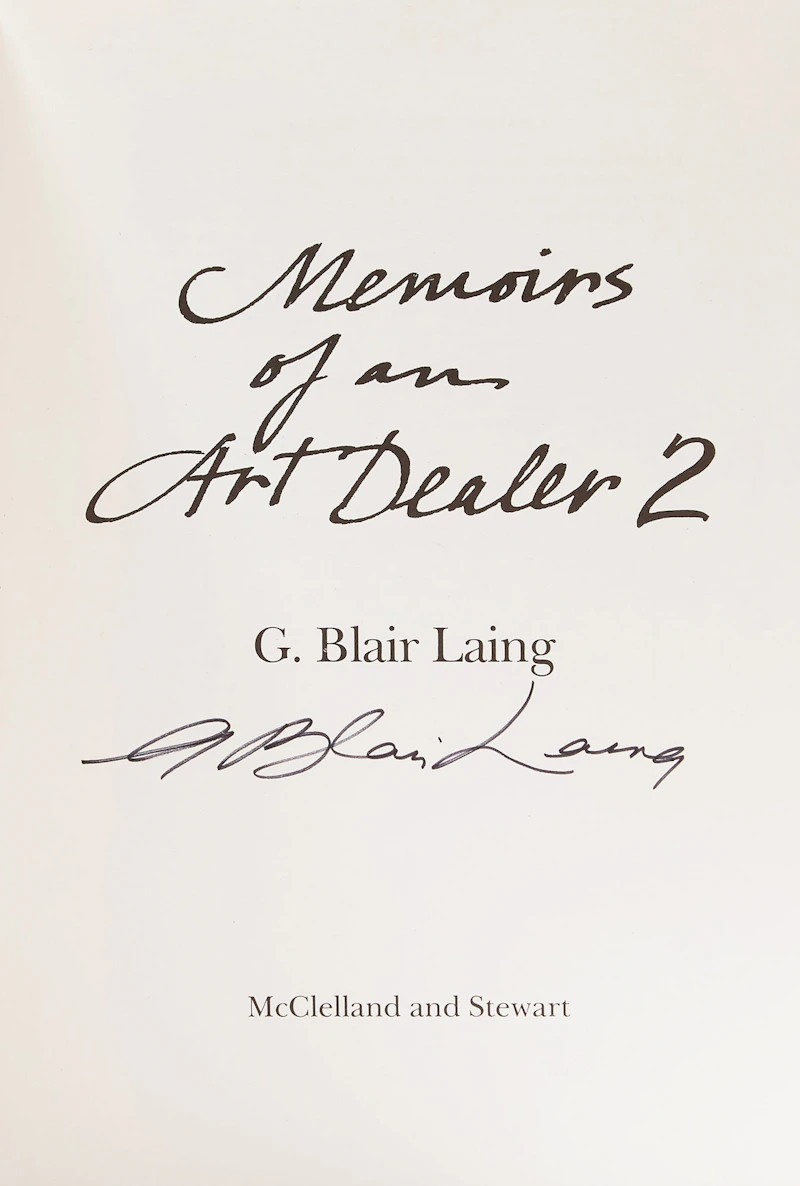 G. Blair Laing, Memoirs of an Art Dealer (Volumes 1& 2), books - view 2