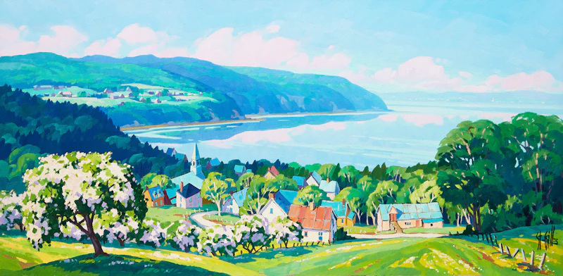 St. Gilles, Pointe au Pic, Charlevoix, Q., oil on canvas