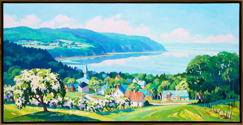 St. Gilles, Pointe au Pic, Charlevoix, Q., oil on canvas, 1993 - view 2