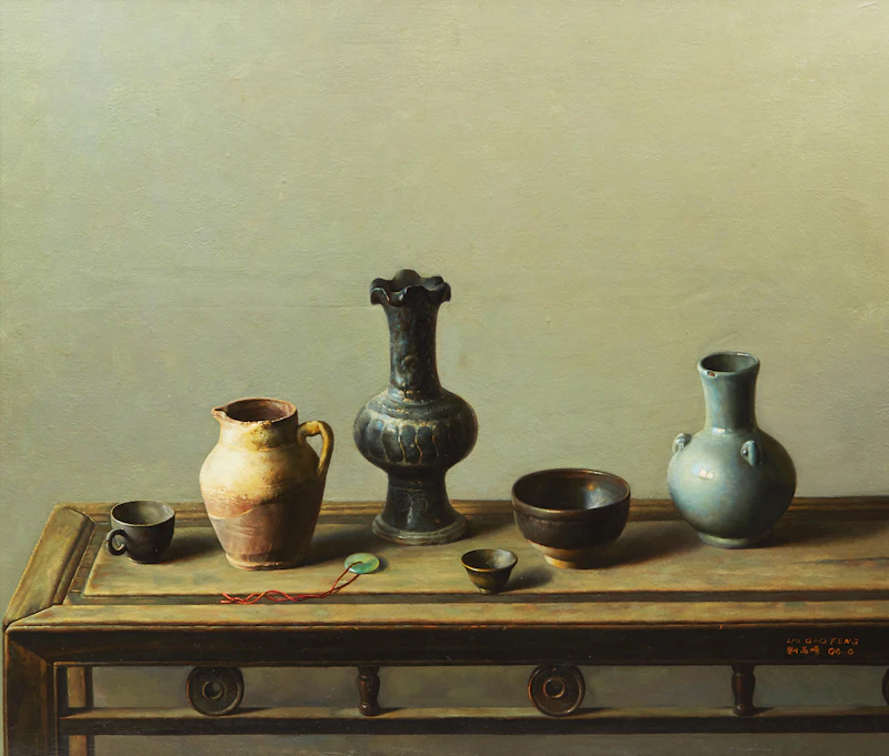 Still Life on Chinese Table by Liu Gao Feng