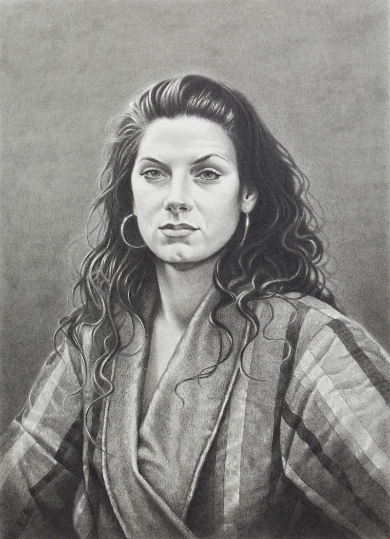 Michael Thompson, Laetitia, pencil drawing on Arches paper