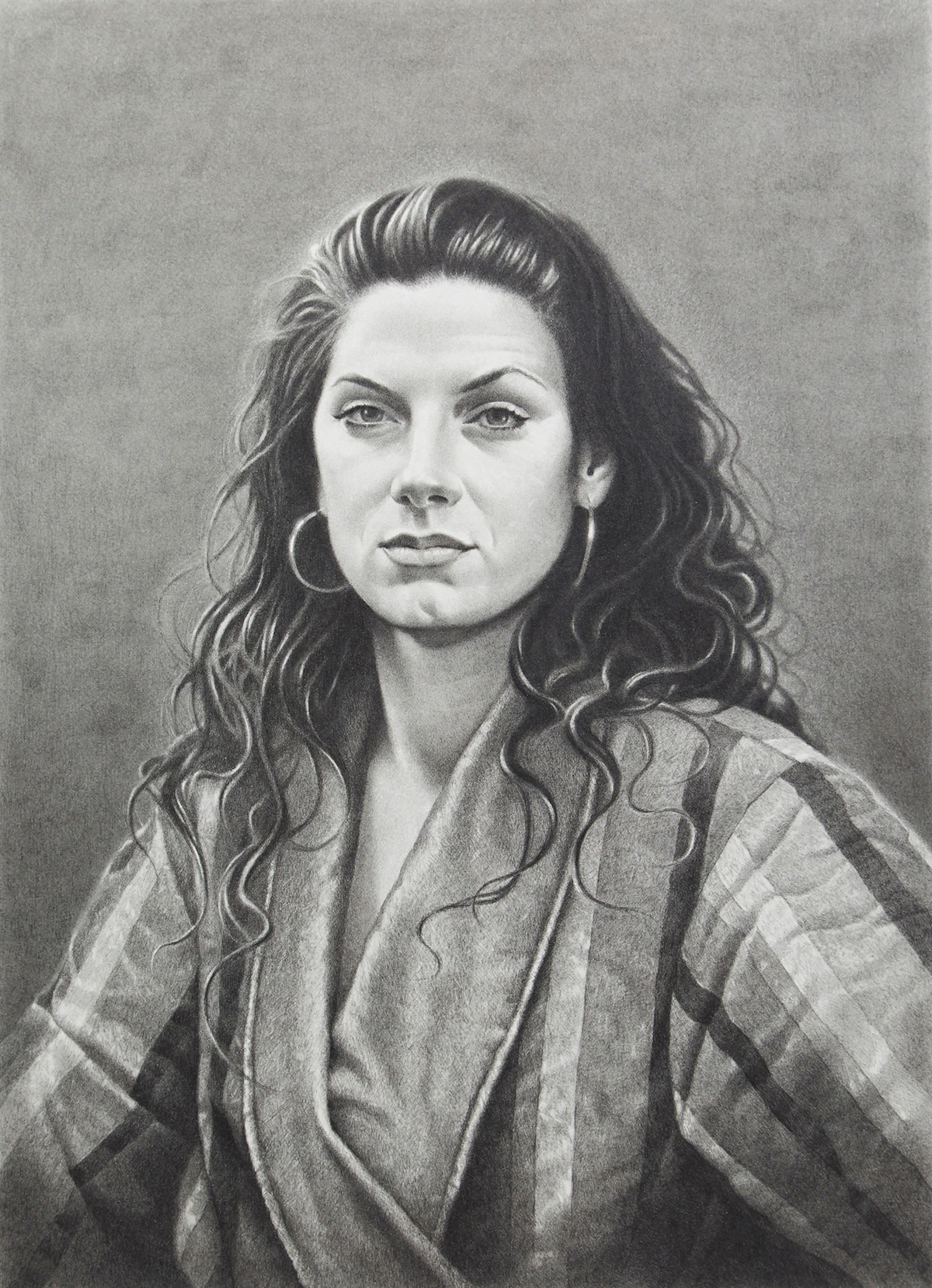 Michael Thompson, Laetitia, pencil drawing on Arches paper, 1998